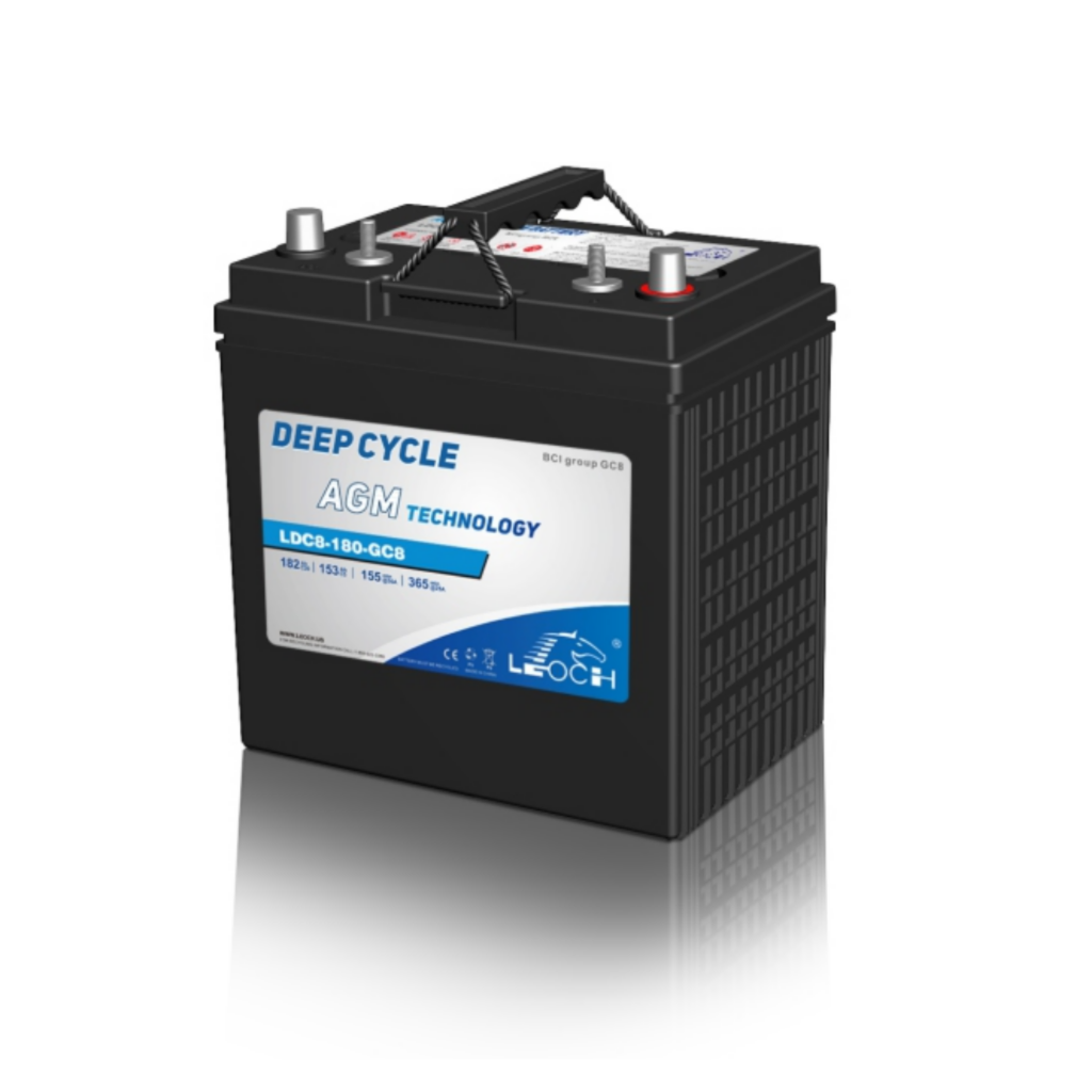 Leoch LDC8-180-GC8 AGM Deep Cycle Battery