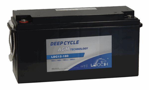 Leoch LDC Series 12V 180Ah AGM Deep Cycle Battery