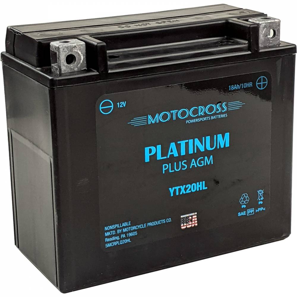 Motocross Platinum Plus YTX20HL-BS 12V AGM Fresh Pack