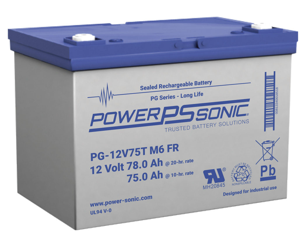 Power-Sonic Long Life PG12V75TFR 78AH SLA Battery