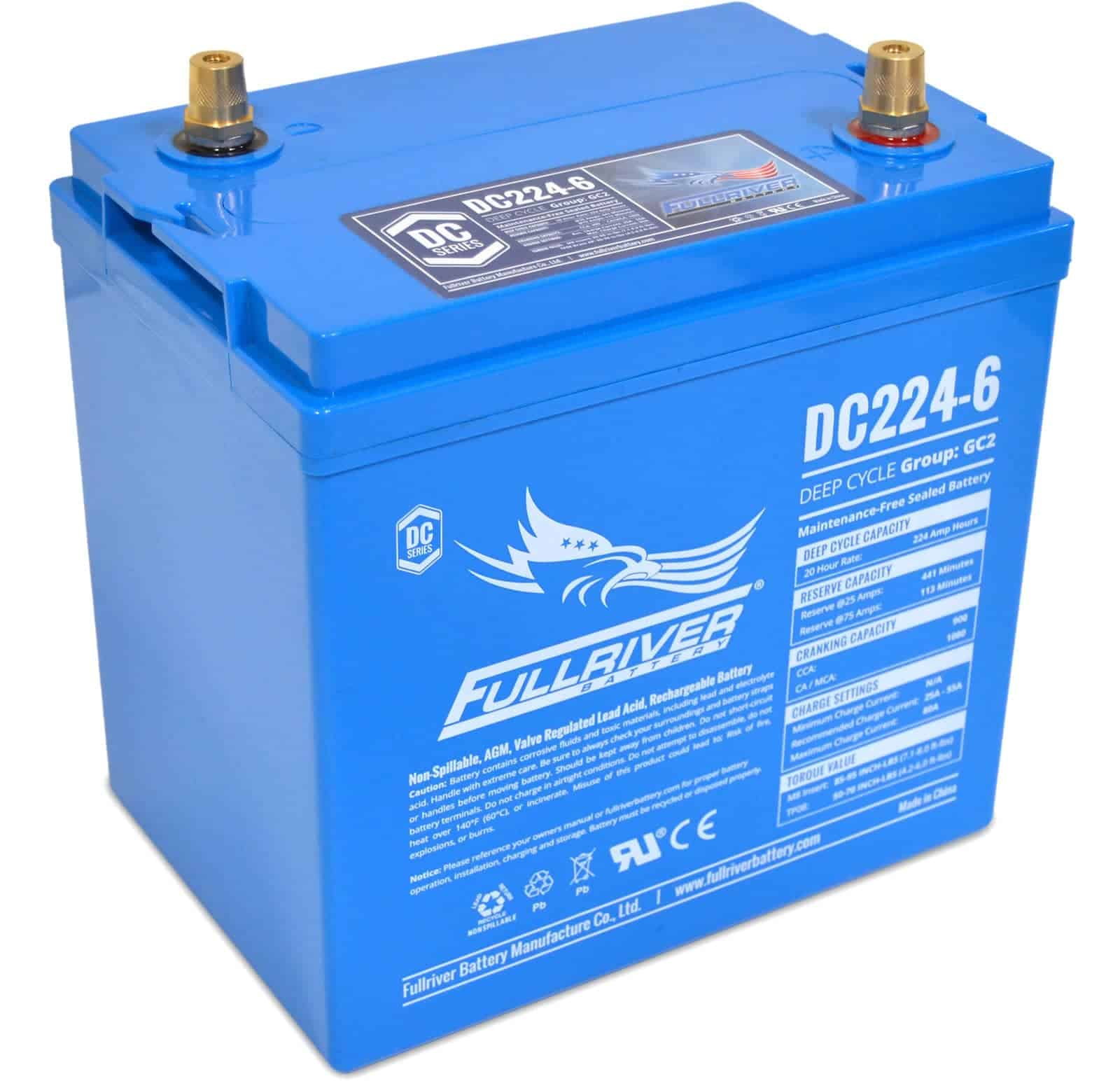Fullriver DC Series DC224-6 6V 224AH AGM Battery