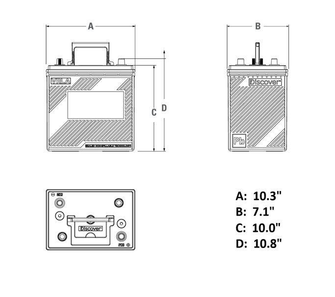 Discover Dry Cell Group GC2 EVGC6A-A 6V 220Ah - Image 2