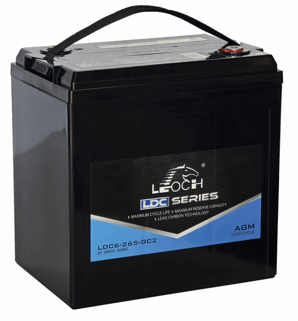 Leoch Group GC2H 6V 268AH AGM Golf Cart Battery