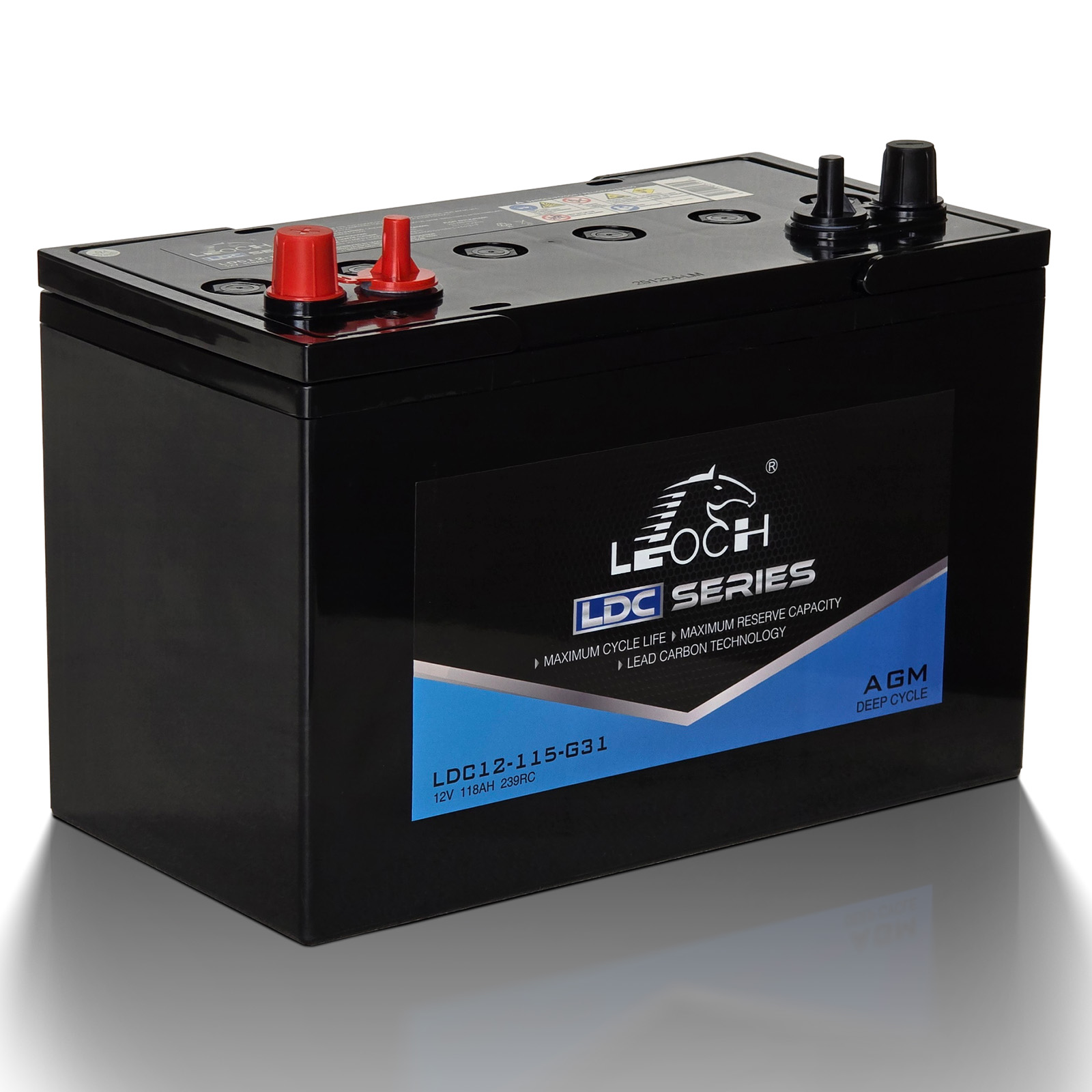 Leoch Group 31M 12V 115AH AGM Deep Cycle Batt Dual Term | Battery Leoch Group 31M 12V 115AH AGM Deep Cycle Batt Dual Term | Battery